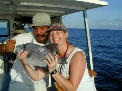 Cindy with fish