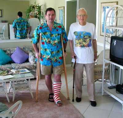 cane and crutches